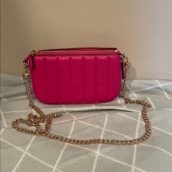 Coach Hot Pink Quilted Chain Crossbody - Picture 2 of 4